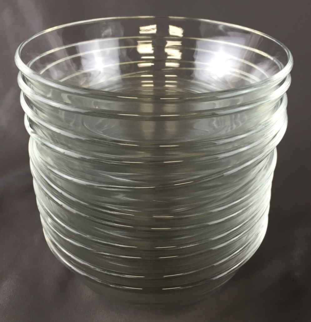 11-Piece Clear Glass Bowls for Soup, Cereal & Dessert - 5 7/8