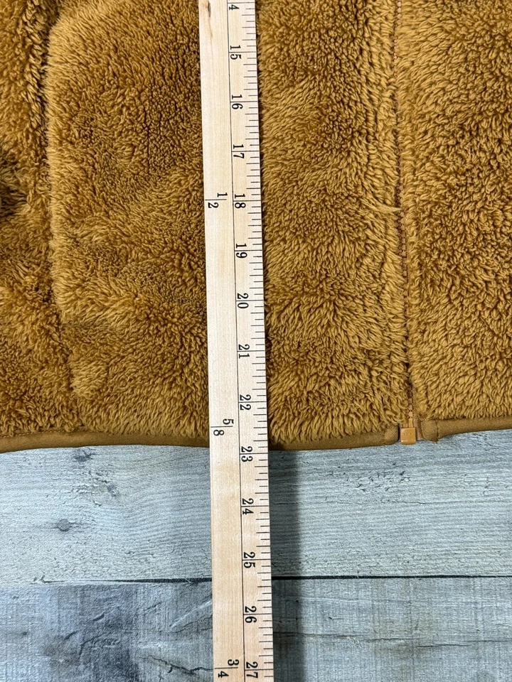 Chaqueta Uniqlo Mujer Pequeña Amarilla Pila Profunda Polar Exterior Informal Cremallera Completa Foto 4 de 4