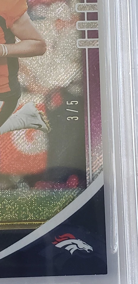 2020 Absolute Drew Lock BGS 9.5 GEM MINT Purple Rain SP #3/5 ! Broncos - Image 4 of 4