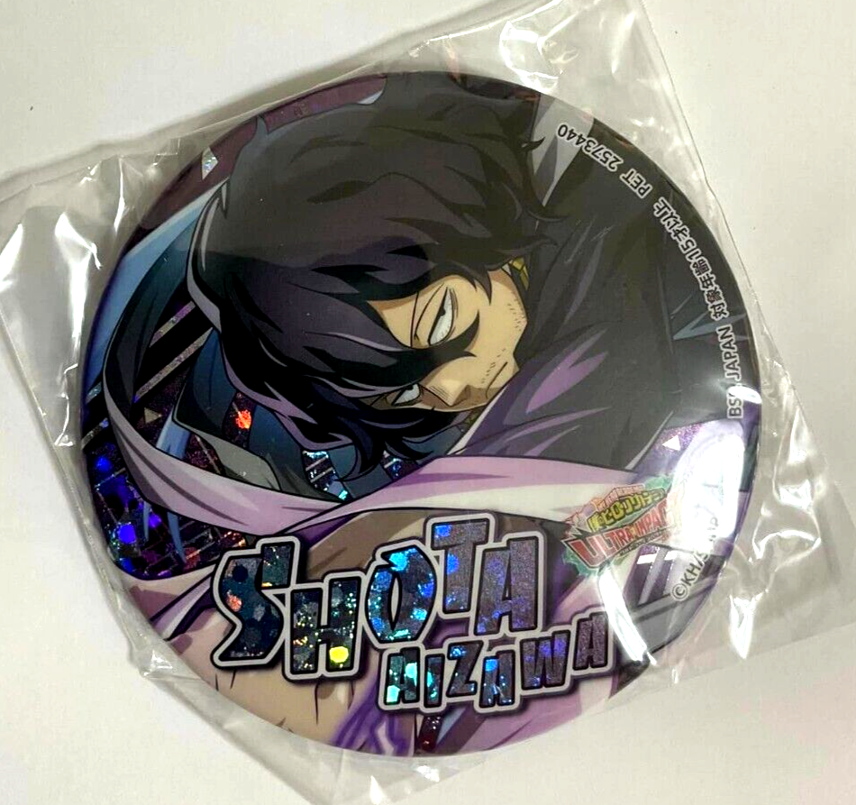 My Hero Academia Namco Glitter Can Badge Button Shota Aizawa