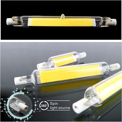 Halogen Lamp R7S LED COB 5/10/20W Dimmable Glass Replace 118mm 78mm Incandescent
