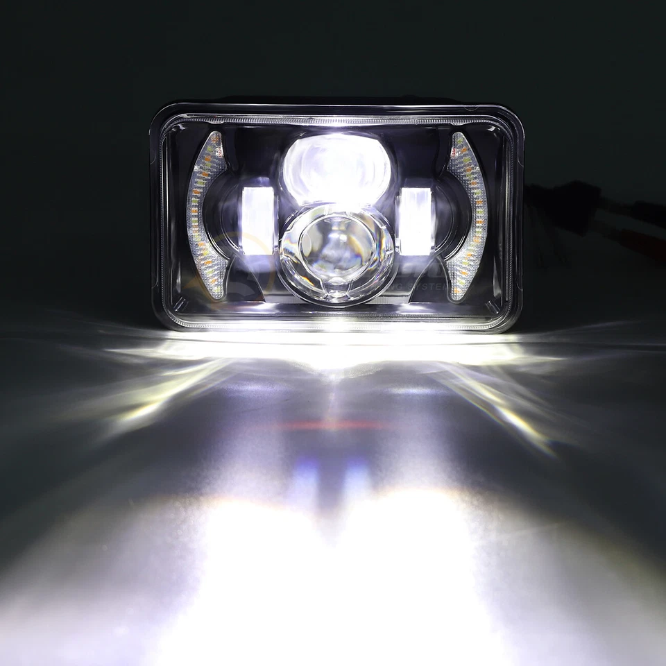 Faro LED cuadrado de 4x6" haz alto/bajo con DRL para Suzuki DRZ400SM DRZ400S DRZ400E Foto 3 de 4