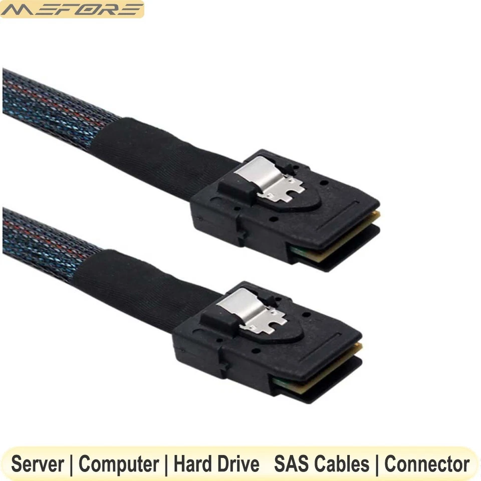 Mini SAS SFF-8087 HD to SFF-8087 36Pin Internal Server Hard Disk RAID Cable - Image 3 of 4