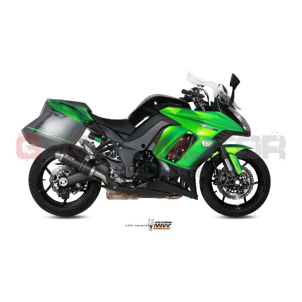 Mivv Approved Exhaust Mufflers GP Carbon Fiber Kawasaki Z 1000 Sx 2014 > 2020