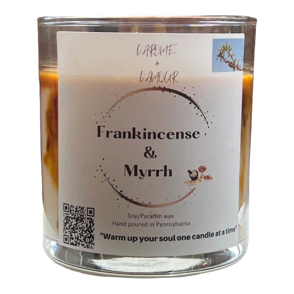 Frankincense and Myrrh  Candle  9 Oz / 2 Wicks / Fast Shipping - Image 2 of 3