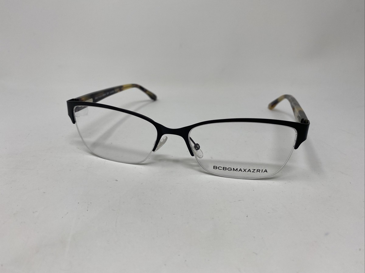 BCBGMAXAZRIA Women\'s Eyeglasses Black White Patterned Full Rim 54 17 135mm 21291 BCBGMAXAZRIA Kana Teal Eyeglasses Frames 53-17-135mm B34mm  main image 2