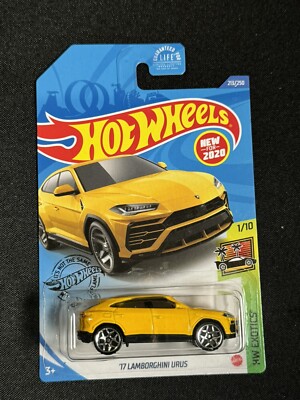 Hot Wheels '17 Lamborghini Urus Yellow 2020 Exotics Series 1/10 213/250 New