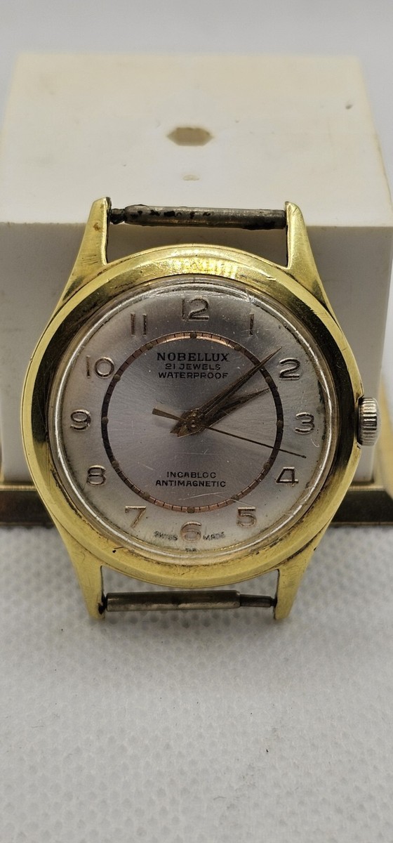 NOBELLUX アンティーク 腕時計 nobel 17jewel NOBELLUX アンティーク 腕時計 nobel 17jewel