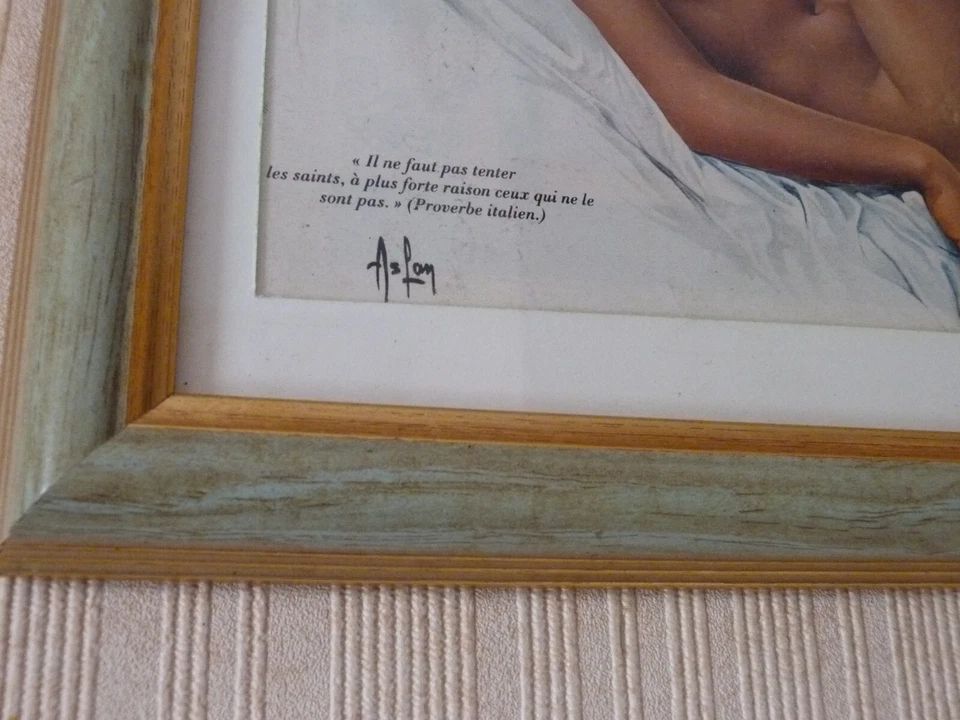 Aslan pin up catherine deneuve encadrée - Photo 3/4