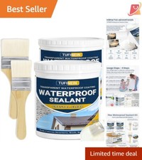 Waterproof Sealant Acrylic 70oz Clear Indoor Outdoor Roof Wall Leak Repair