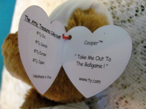 TY 2000 Baseball Bear Cooper "Take Me Out To The Ballgame!" Dachbodenschätze - Bild 10 von 11