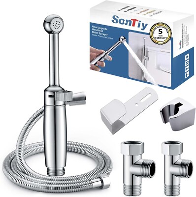 Bidet Handbrause Chrom Einstellbar 1,5m Schlauch