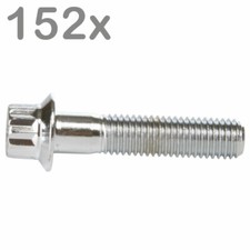 152 pernos de llanta dividida M7x32 acero cromado para BBS Rial Schmidt O.Z. Dynatech Carli