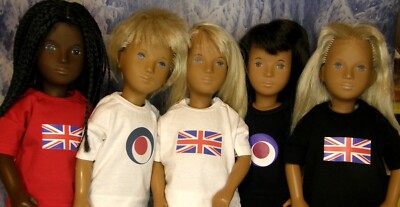 Sasha UK Baumwoll-T-Shirts für Sasha und Gregor Puppen passt allen 16 Zoll Puppen