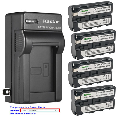 Kastar Battery AC Wall Charger for Atomos NP-F550 & Atomos Shogun Battery