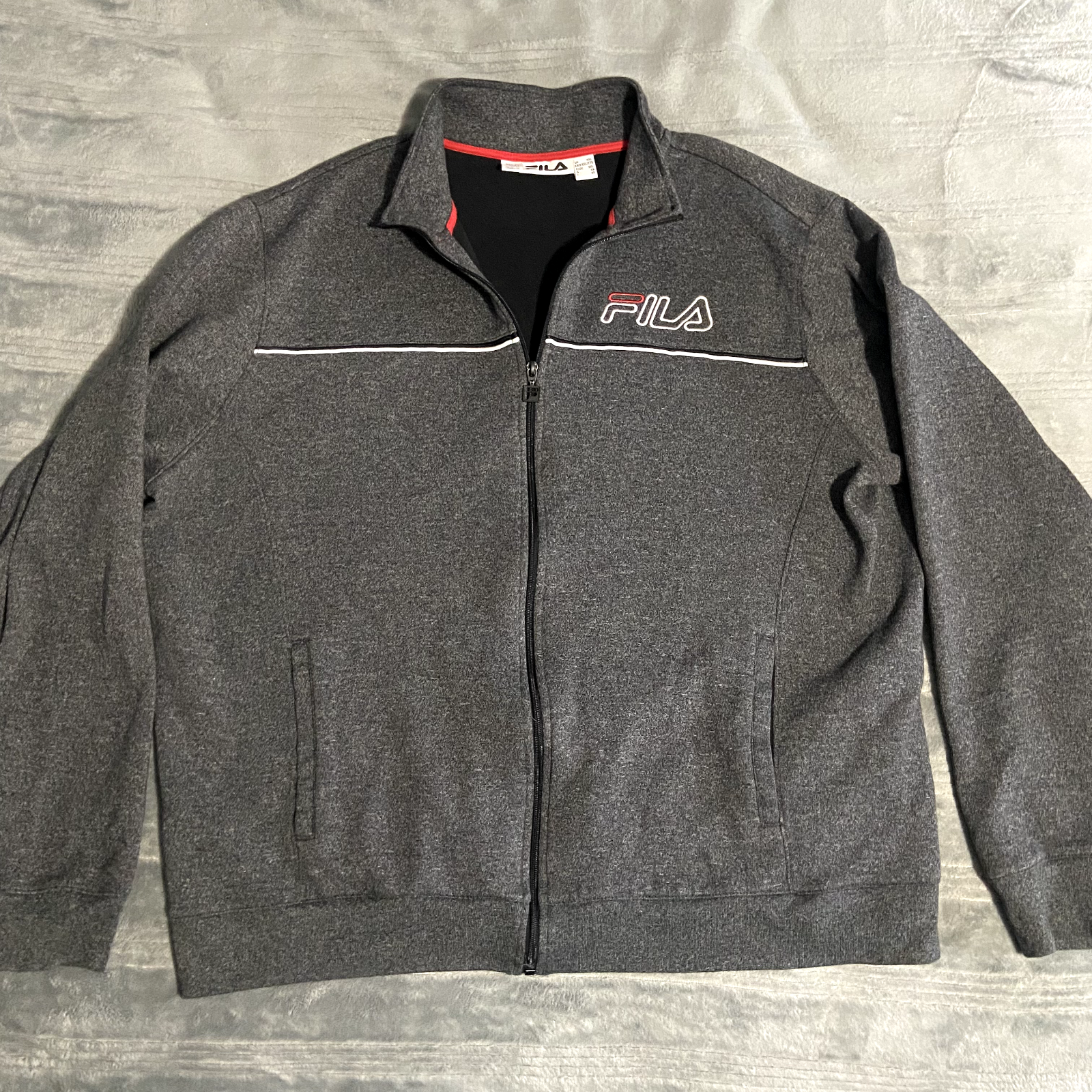 GIACCA DA ALLENAMENTO DA UOMO FILA TRUSTWORTHY GRIGIA TAGLIA 2XL