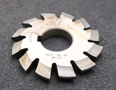 DOLD Zahnformfräser m= 3,75mm No. 5 für Z= 26-34 EGW 20° gear profile cutter