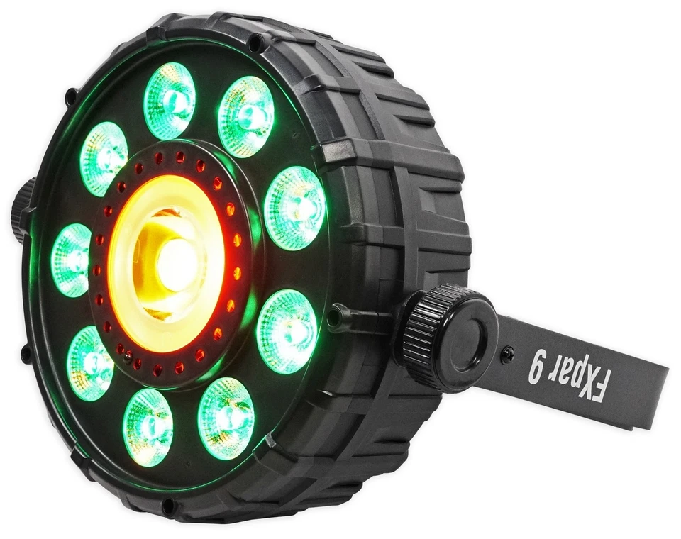 Chauvet DJ FX Par 9 DMX Multi-Effect LED/SMD RGB+UV Par Strobe Light+Cable+Clamp - Image 3 of 4