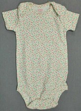 Baby Girl Carter's 3 Month Pink  Blue Tiny Flowers Bodysuit
