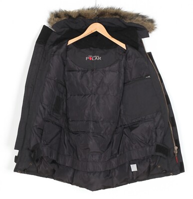 FJALLRAVEN Eskimo Polar Fur Hooded Down Parka Jacket Men Size XXS