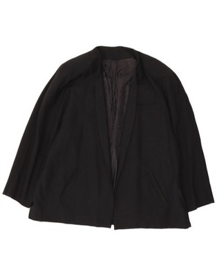 Marina Rinaldi Damen Offener Oversized Blazer Jacke Größe 31 XL Schwarz AN06