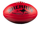 Sherrin AFL Football Red Leather Replica Game Ball Size 5 New