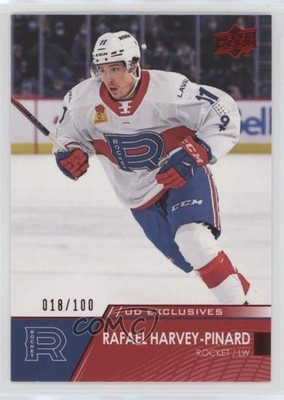 2021-22 Upper Deck AHL Exclusives 18/100 Rafael Harvey-Pinard #56 Rookie RC 0u0g