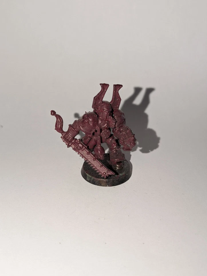 Space Marine Sturmtrupp Sprungmodul Kettenschwert bemalt weinrot 40K - Bild 1 von 4
