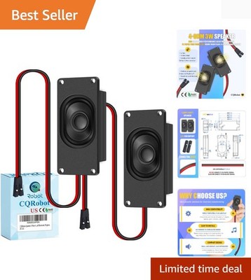 Lightweight 3W Audio Speaker for Small Electronics - 2.54mm Dupont Interface