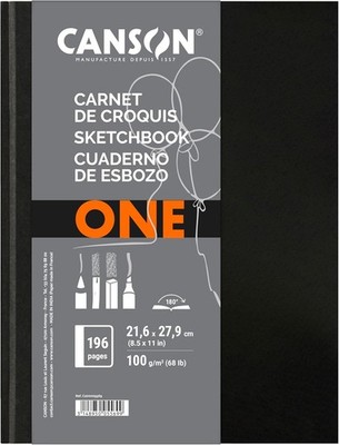 Canson 200005569 Art Book One 21.6 x 27.9 cm, weiß