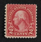 CKStamps: US Stamps Collection Scott#579 2c Washington Mint OG Lightly Gum Bend