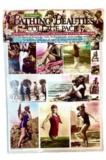 Vintage Bathing Beauties Collage Ephemera Pack 15 Sheets Scrapbook TJ Designs