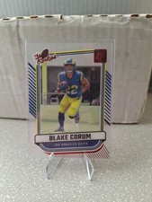 Blake Corum 2024 Clearly Donruss The Rookies Red 75/99 