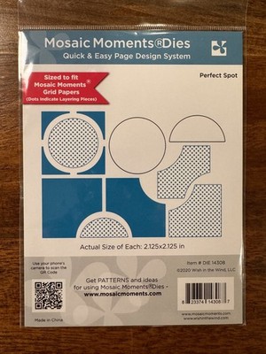 BRAND NEW!  Mosaic Moments Perfect Spot Die Set SHIPS FREE!