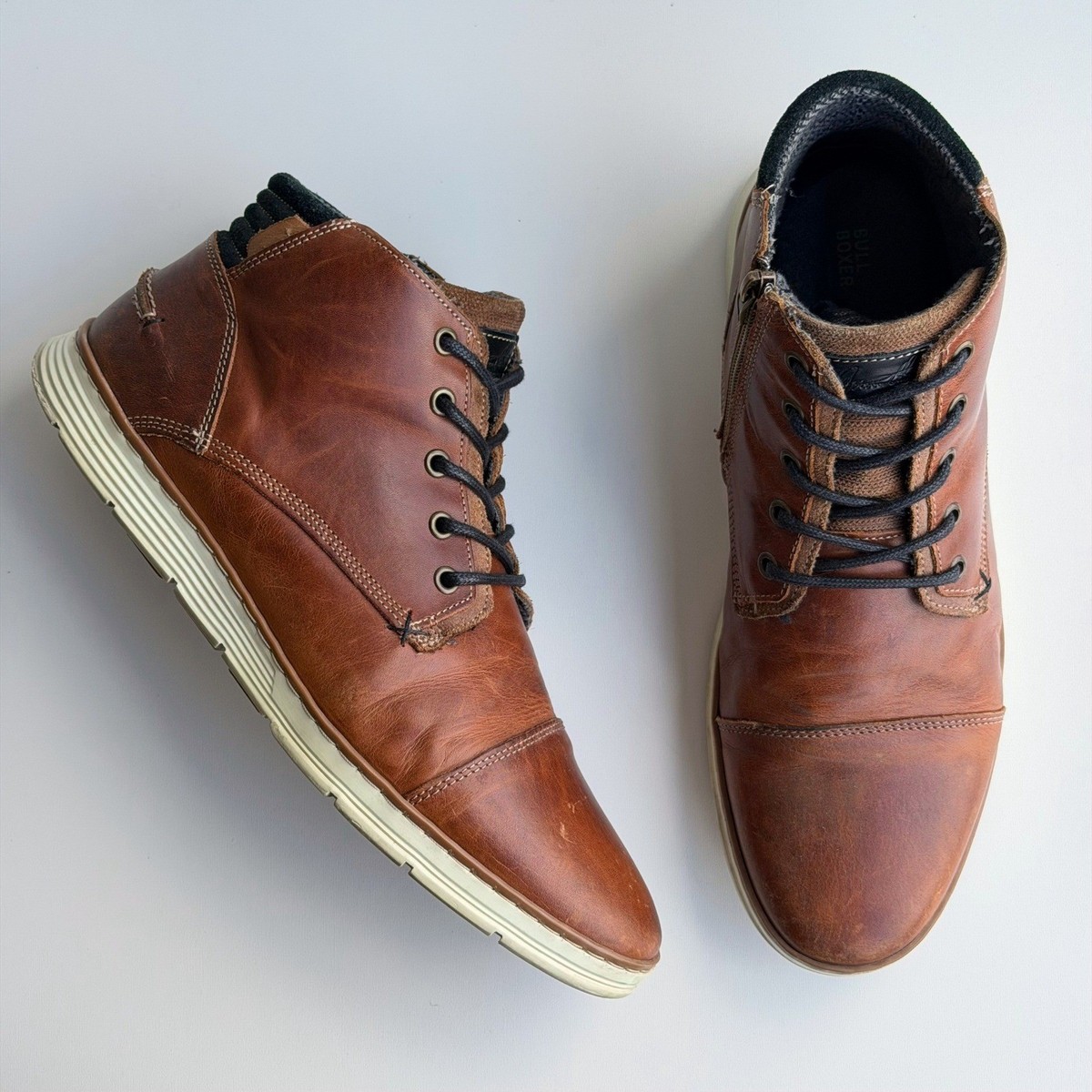 Men\'s Bull Boxer Adyn Boots.  Brown leather.  Size 8 Brown Bullboxer Leather Boots for Men for Sale | Shop New  main image 3