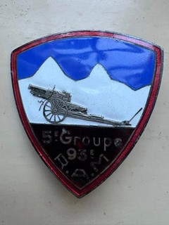 Maginot armée des Alpes 5 eme groupe du 93 eme RAM Artillerie de Montagne