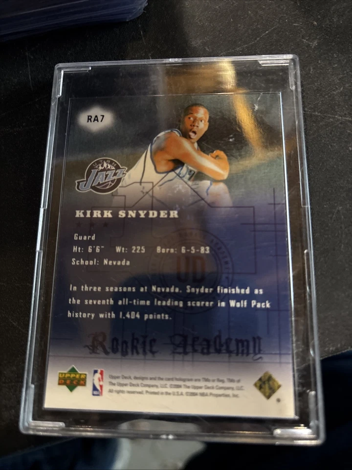 2004-05 Upper Deck - Rookie Academy Kirk Snyder #RA7 Rainbow (RC) - Image 2 of 2