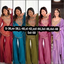 Salwar Kameez Pakistani Indian Wedding Wear Party Dress Bollywood Plazzo Suit