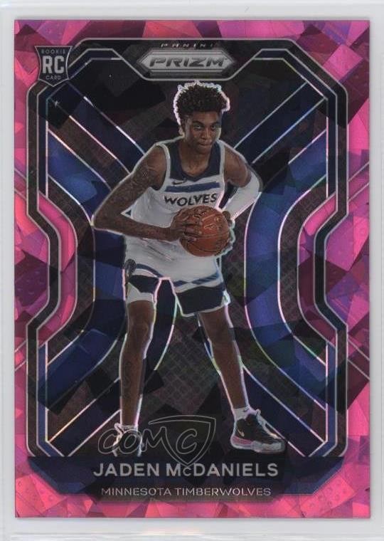 2020-21 Panini Prizm Pink Ice Prizm Jaden McDaniels #277 Rookie RC