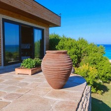 Orcio anfora vaso cm 67 in terracotta stile grecia originale arredo giardino
