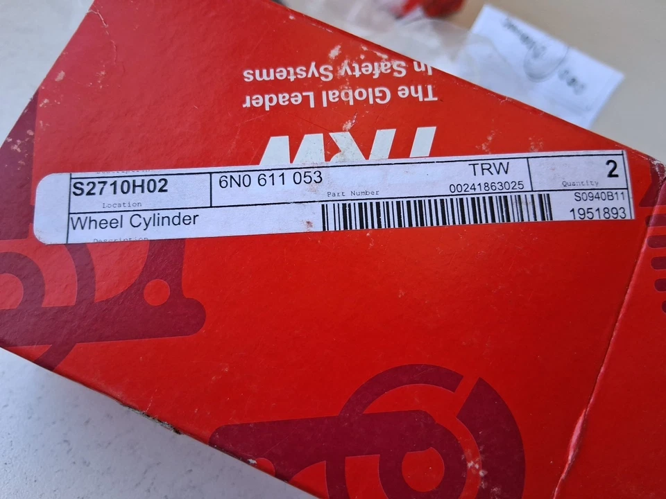 Audi VW izquierda y derecha nuevo TRW es cilindro freno Foto 4 de 4