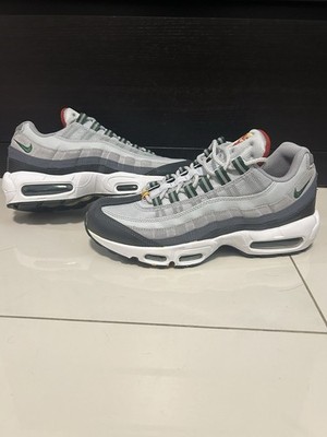Nike Men's Air Max 95 Shoes Pure Platinum Gorge Green DM0011-002 Size 9