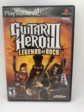 Guitar Hero III 3 Legends of Rock (PlayStation 2 PS2, 2007) - Complete, UNTESTED