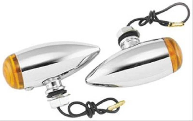 Luces marcadoras de bala Bikers Choice 489618 señales de giro Harley Softail Sportster Foto 2 de 4