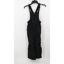 Lands End Kids The Squall Black Snow Bib Size 10S Grow-a-Longs Black Coverall