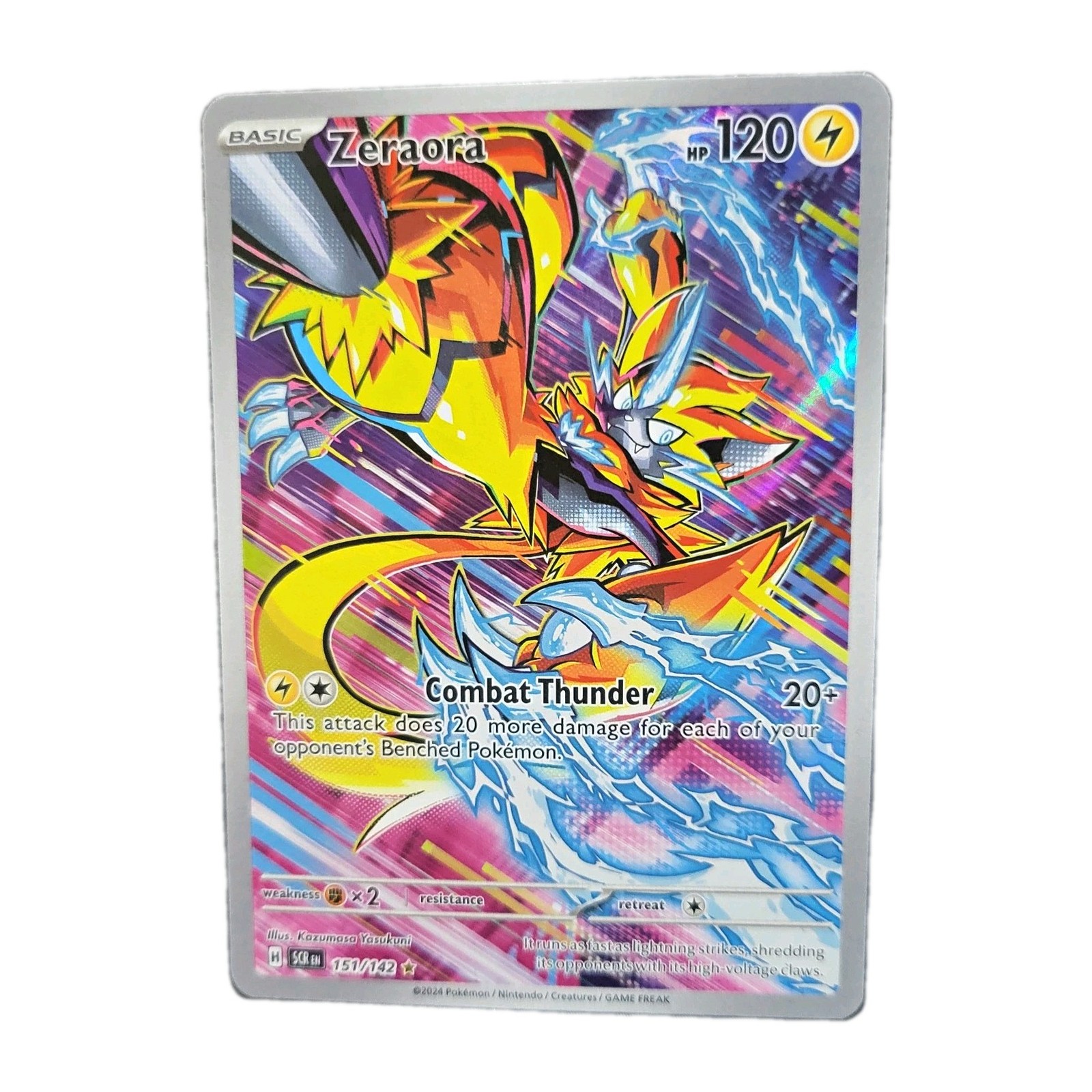 The Pokémon Company Zeraora 151/142 Sv07 Stellar Crown Holo Illustration Rare