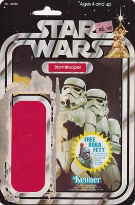 E1 Star Wars Kenner Stormtrooper 20 back cardback original 1978 Boba Fett offer
