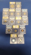 Lotto monete classificate bel assortimento 15 monete Anacs, PCGS