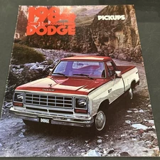 Original 1984 Dodge Ram Pickup Truck Deluxe Sales Brochure 84 D150 D350 4WD