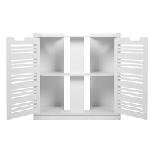 Bathroom Sink Cabinet Under Basin Unit Cupboard Storage Shelves Furniture White